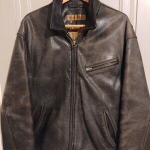 Leather Bomber Jacket